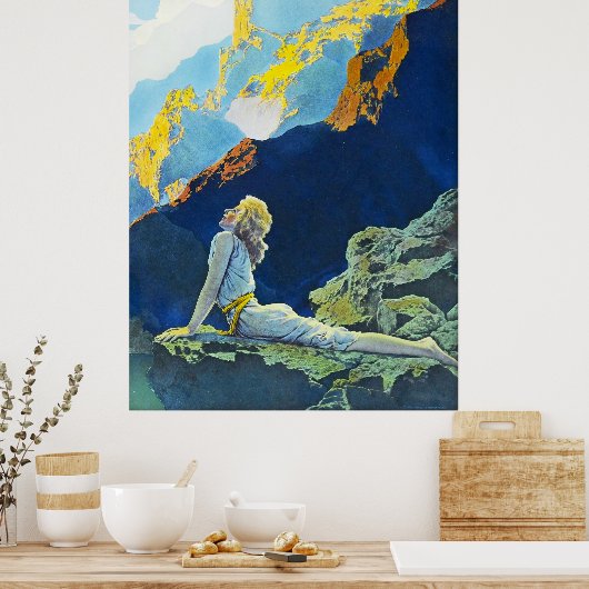 Wilde Gänse von Maxfield Parrish Poster (Küche)