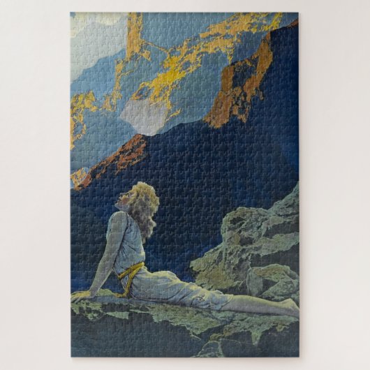 Wilde Gänse von Maxfield Parrish Puzzle (Vertikal)
