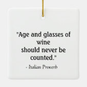 Wilde & Gänse Weindekoration Keramikornament (Rückseite)