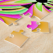 Wilde Gänseblümchen-Fraktal-Kunst Puzzle (Seite)