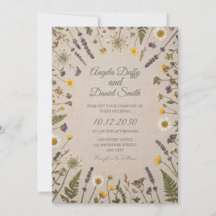 Wilde Gänseblümchen-Wiese Hochzeitseinladung Einladung