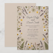 Wilde Gänseblümchen-Wiese Hochzeitseinladung Einladung (Vorne/Hinten)