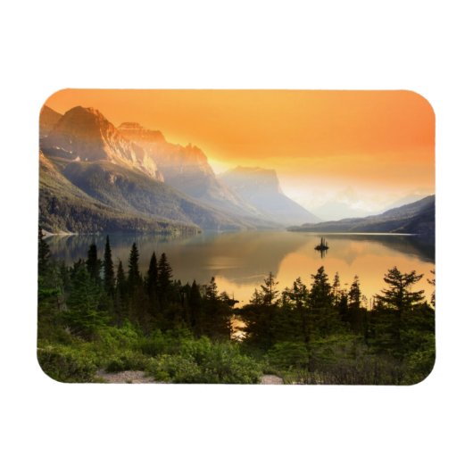 Wilde Gänsinsel im Glacier Nationalpark Magnet (Horizontal)