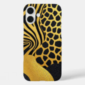 Wilde Garde: Schwarz-Gelb-Tierprint Case-Mate iPhone Hülle (Rückseite)