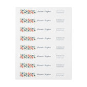 Wilde Garden Wedding Blumengestelle Label (Bogen)