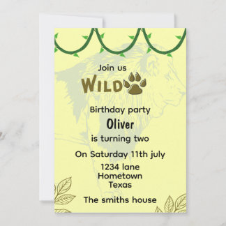 Wilde Geburtstagsfeier Einladung