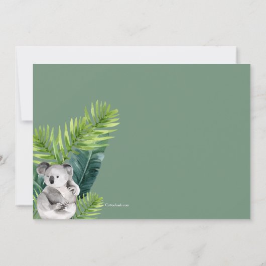 Wilde Geburtstagsparty Einladung (Rückseite)