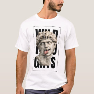 Wilde Gedanken – Bold Streetwear Typografie-Shirt T-Shirt