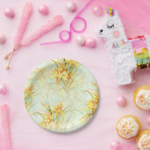 Wilde gelbe Blumen Pappteller (Party)