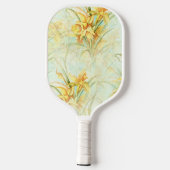 Wilde gelbe Blumen Pickleball Schläger (Rückseite)