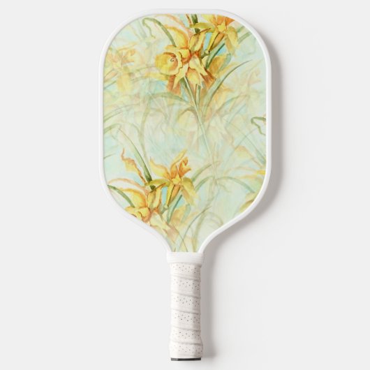 Wilde gelbe Blumen Pickleball Schläger (Vorderseite)