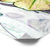 Wilde gelbe Blumen von Lina 2013 Poster (Ecke)