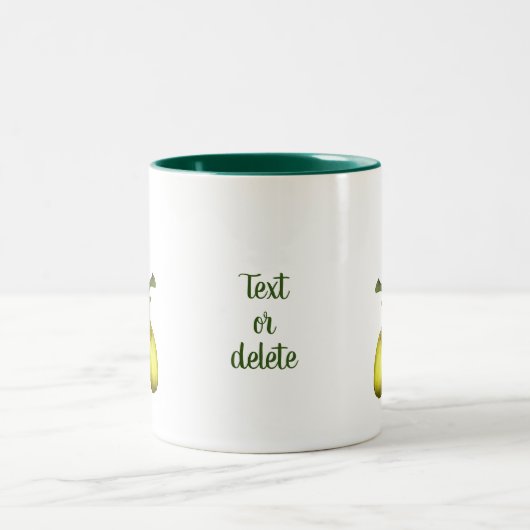 Wilde Gelbe Dame Slipper Blume Personalisiert Zweifarbige Tasse (Mittel)