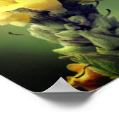 Wilde Gelbe Mullein-Blume Poster (Ecke)