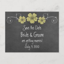 Wilde Gelbe Rosen-Halbpension Save the Date