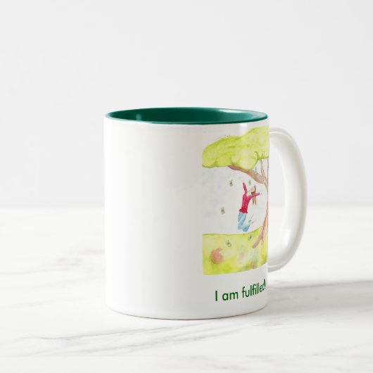 Wilde Geld-Tasse Zweifarbige Tasse (VorderseiteRechts)