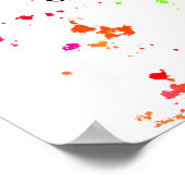 Wilde, gepflückte Mohnwild-Blume Poster (Ecke)