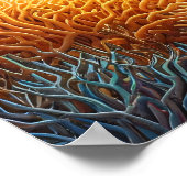 Wilde Gewässer: Ein Haifisch-Roar Poster (Ecke)