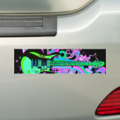 Wilde Gitarre (Schwarzes) Autoaufkleber (Auf Auto)