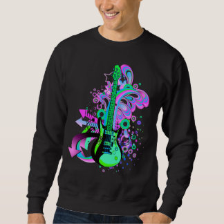 Wilde Gitarre (Schwarzes) Sweatshirt