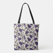 Wilde Glockenblumenmuster Tasche (Rückseite)