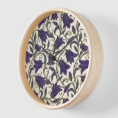 Wilde Glockenblumenmuster Uhr (Winkel)