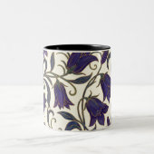 Wilde Glockenblumenmuster Zweifarbige Tasse (Mittel)