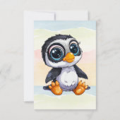 Wilde, glückliche Waldtiere Wasserfarbe Dankeskarte (Rückseite)