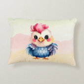 Wilde, glückliche Waldtiere Wasserfarbe Dekokissen (Rückseite)