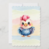 Wilde, glückliche Waldtiere Wasserfarbe Einladung (Rückseite)