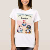 Wilde, glückliche Waldtiere Wasserfarbe T-Shirt (Vorderseite)