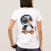 Wilde, glückliche Waldtiere Wasserfarbe T-Shirt (Rückseite)