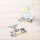 Wilde, glückliche Waldtiere Wasserfarbe Untersetzer (Vor Ort)