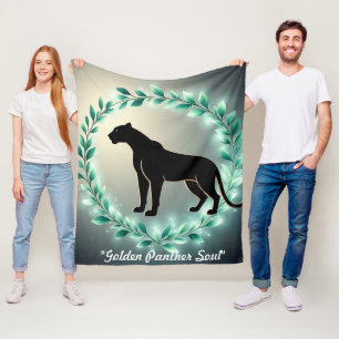 "Wilde Gold-Aura" Fleecedecke