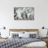 Wilde Gräser - Schwarz und Weiß Leinwanddruck (Insitu (Schlafzimmer))