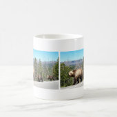 Wilde Grizzlybär-Mutter und CUB in Yellowstone Kaffeetasse (Mittel)