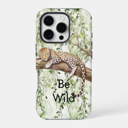 Wilde grüne Dschungel Efeu iPhone Hülle (Rückseite)