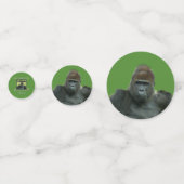 Wilde grüne Gorilla-Party-Thema Konfetti (Rückseiten)