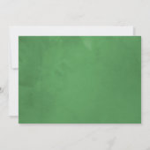 Wilde Grüne Hochzeit Einladung (Rückseite)