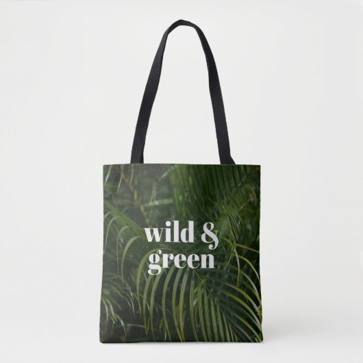 Wilde & Grüne Tropische Gärten Tasche (Vorderseite)