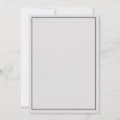 Wilde Grünpflanzen Wappen Feierliche Hochzeit Einladung (Rückseite)