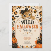 Wilde Halloween-Party Einladung (Vorderseite)