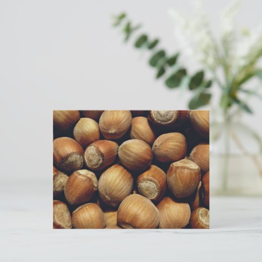 Wilde Haselnuss Postkarte (Stehend Vorderseite)