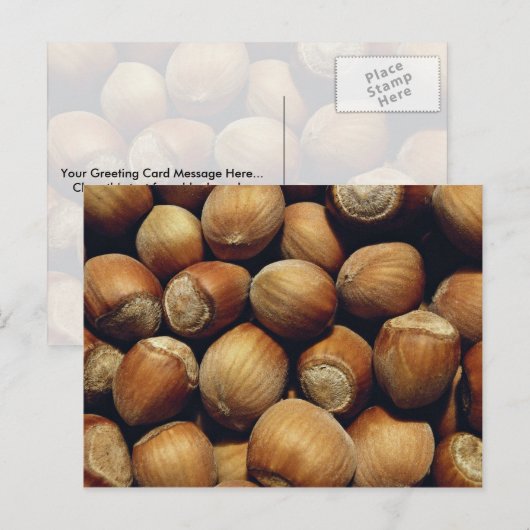 Wilde Haselnuss Postkarte (Vorne/Hinten)