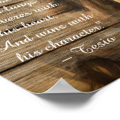 Wilde Herde von Pferden Dekoupage inspirierendes Z Poster (Ecke)