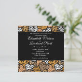 Wilde Herzen Einladung zur Hochzeit (Stehend Vorderseite)