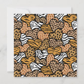 Wilde Herzen Einladung zur Hochzeit (Rückseite)