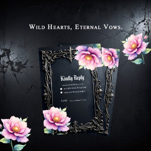 Wilde Herzen, ewige Gelübde. RSVP Karte