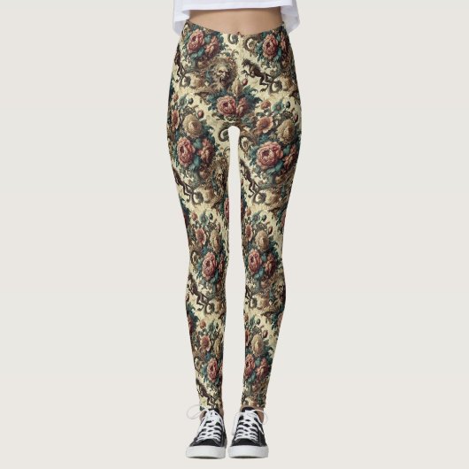 Wilde Herzen & Jagdhunde - Gotisch Viktorianisch Leggings (Vorderseite)