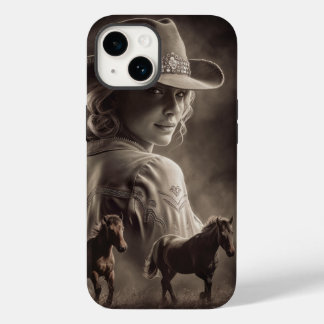 Wilde Herzen können nicht gezähmt werden - Cowgirl Case-Mate iPhone 14 Hülle